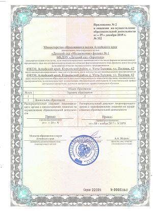 лицензия медвежонок 001